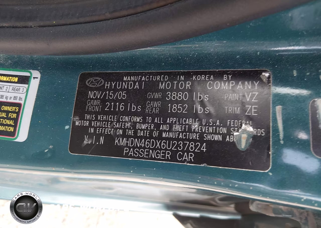 2006 Hyundai Elantra Gls-Limited VIN:KMHDN46DX6U237824 - 9