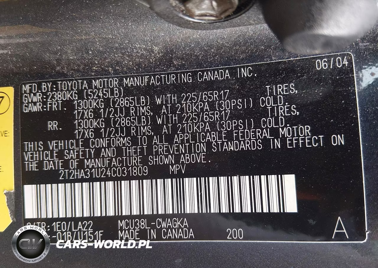 2004 Lexus Rx 330 VIN:2T2HA31U24C031809 - 9