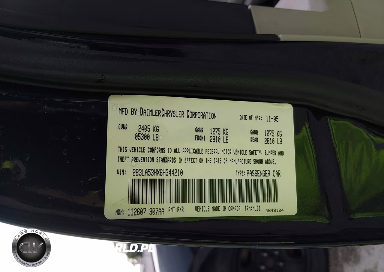 2006 Dodge Charger Rt VIN:2B3LA53HX6H344210 - 9