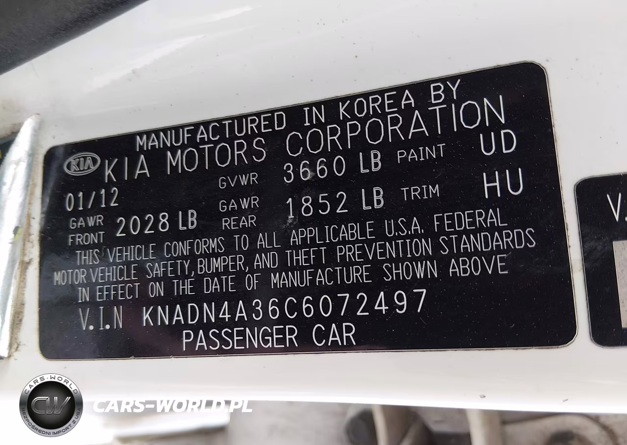 2012 Kia Rio Sx VIN:KNADN4A36C6072497 - 9