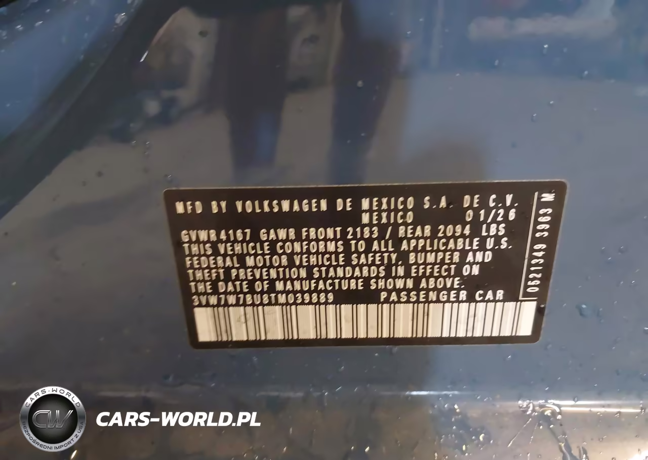 2026 Volkswagen Jetta Se VIN:3VW7W7BU8TM039889 - 9