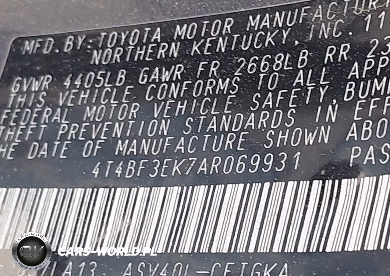 2010 Toyota Camry Xle VIN:4T4BF3EK7AR069931 - 9