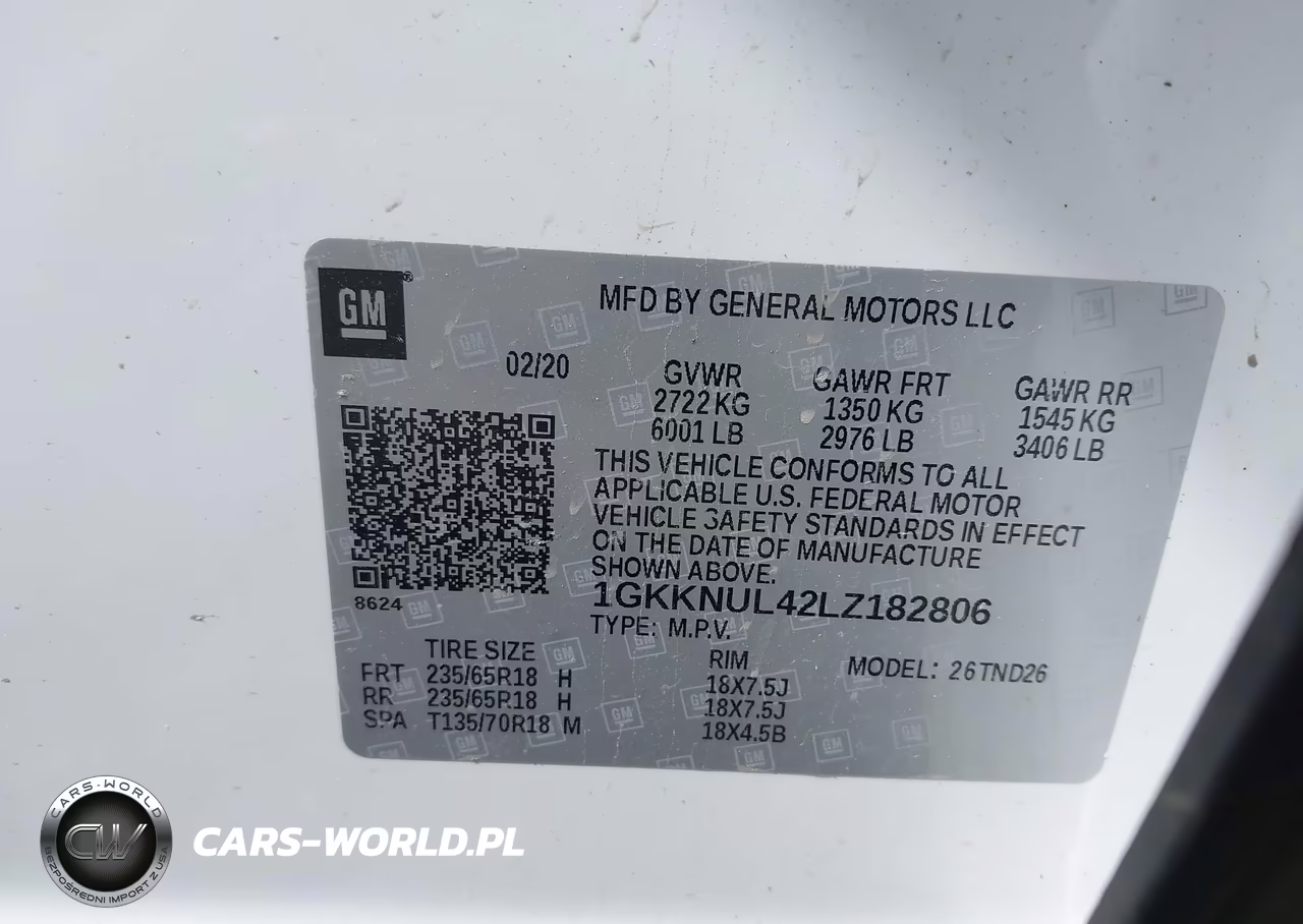 2020 GMC Acadia Awd Slt VIN:1GKKNUL42LZ182806 - 9