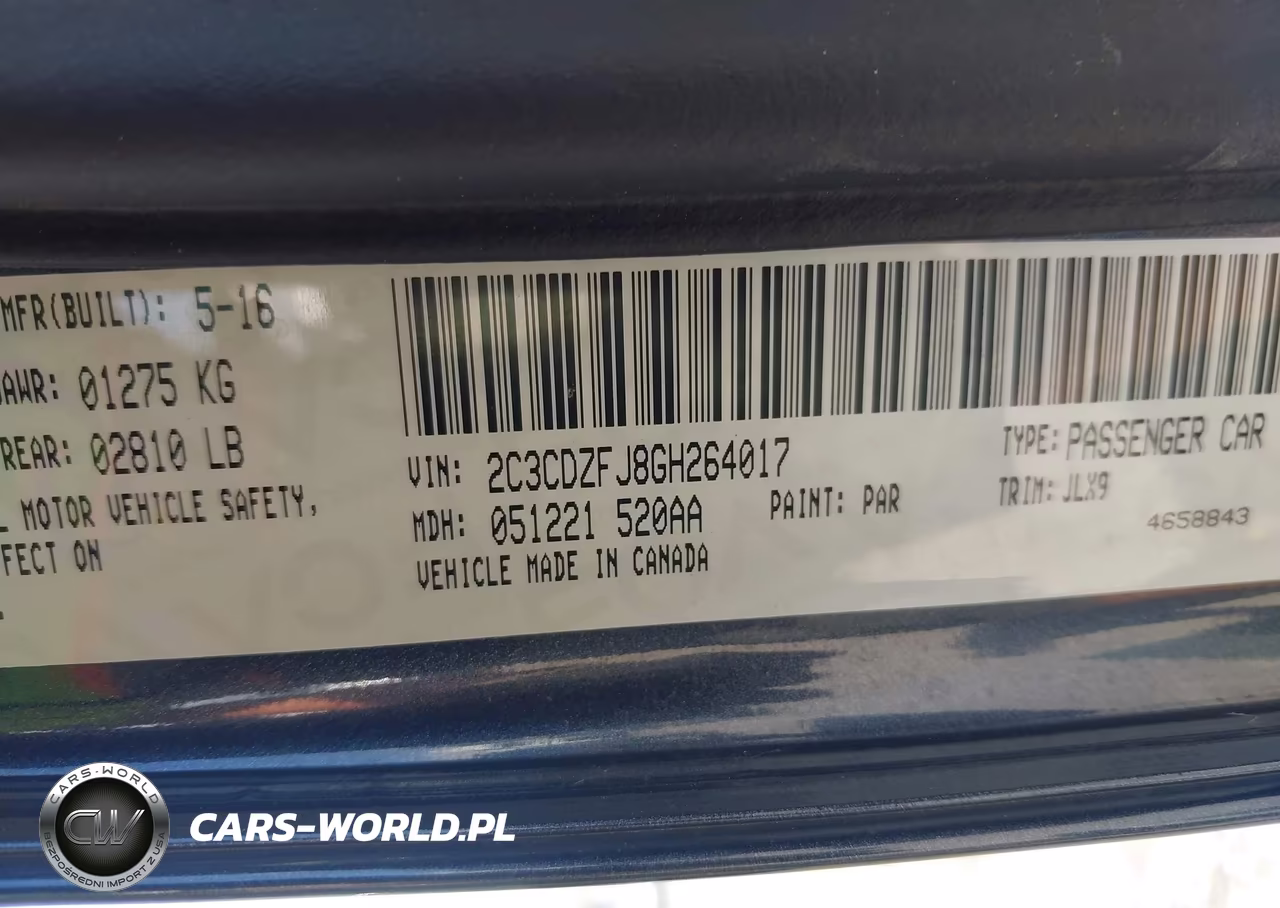 2016 Dodge Challenger R-T Scat Pack VIN:2C3CDZFJ8GH264017 - 9