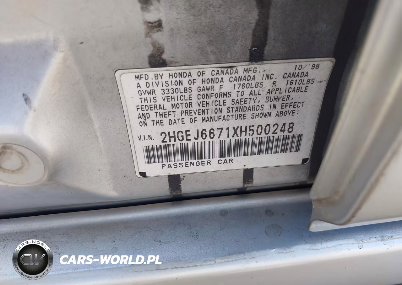 1999 Honda Civic Lx VIN:2HGEJ6671XH500248 - 9