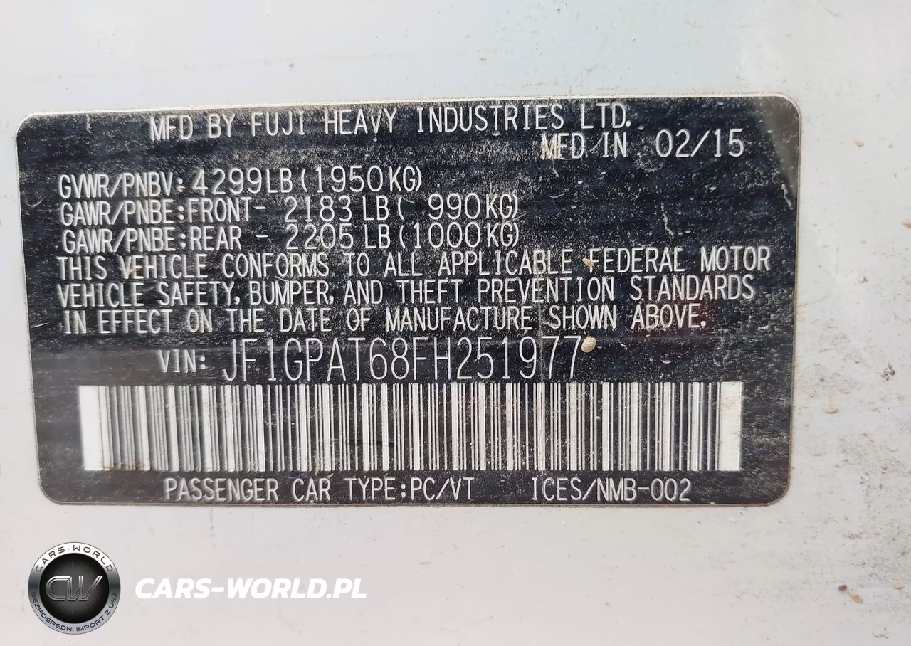 2015 Subaru Impreza 2.0I Sport Premium VIN:JF1GPAT68FH251977 - 9