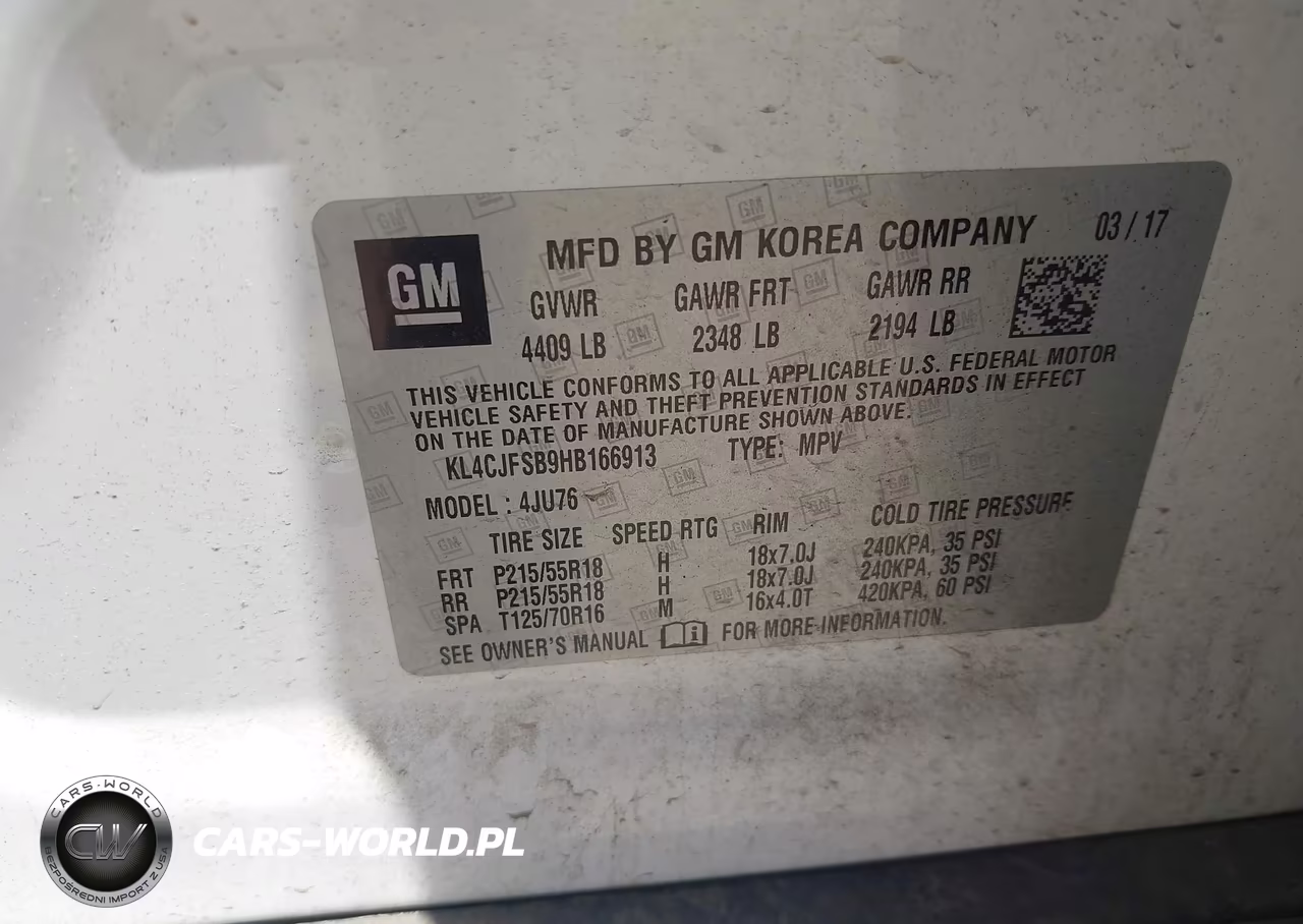 2017 Buick Encore Preferred Ii VIN:KL4CJFSB9HB166913 - 9