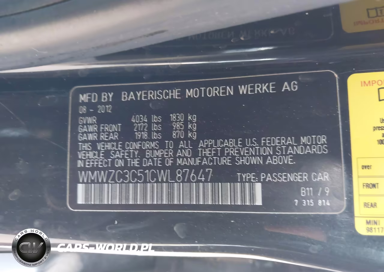 2012 Mini Cooper S Countryman VIN:WMWZC3C51CWL87647 - 9