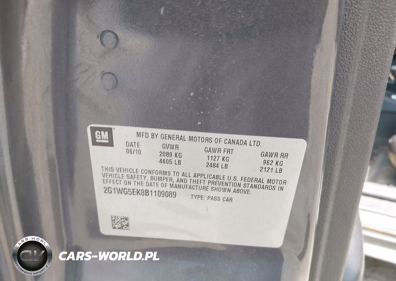 2011 Chevrolet Impala Lt VIN:2G1WG5EK8B1109089 - 9
