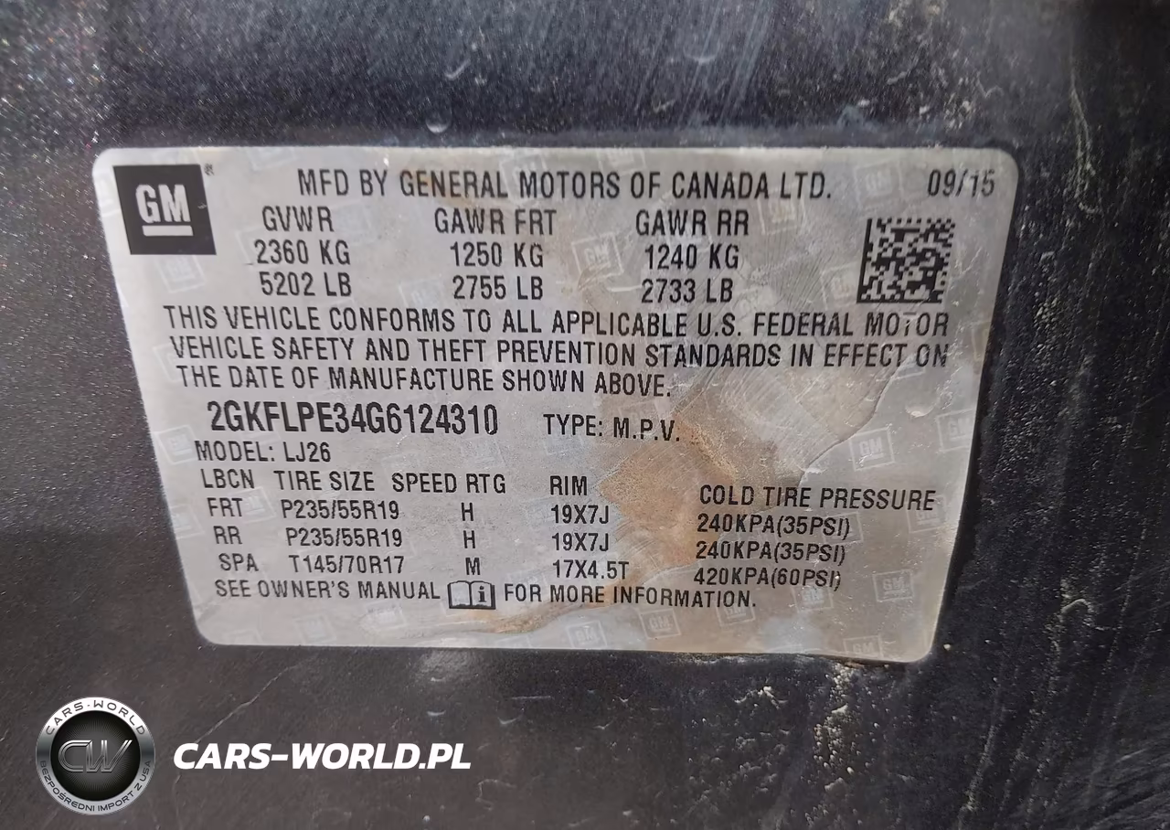 2016 GMC Terrain Slt VIN:2GKFLPE34G6124310 - 9