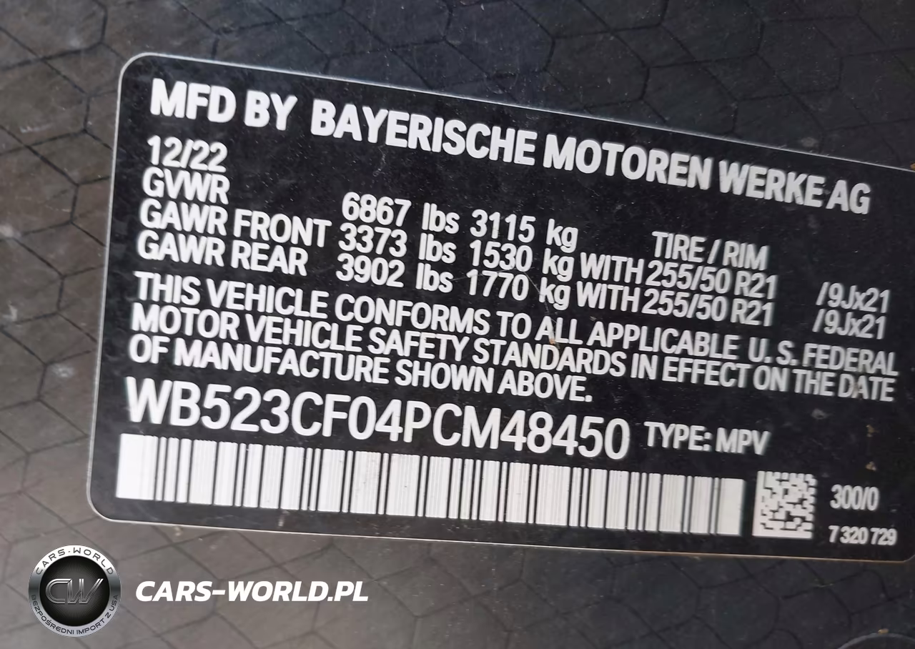 2023 BMW Ix xDrive50 VIN:WB523CF04PCM48450 - 9