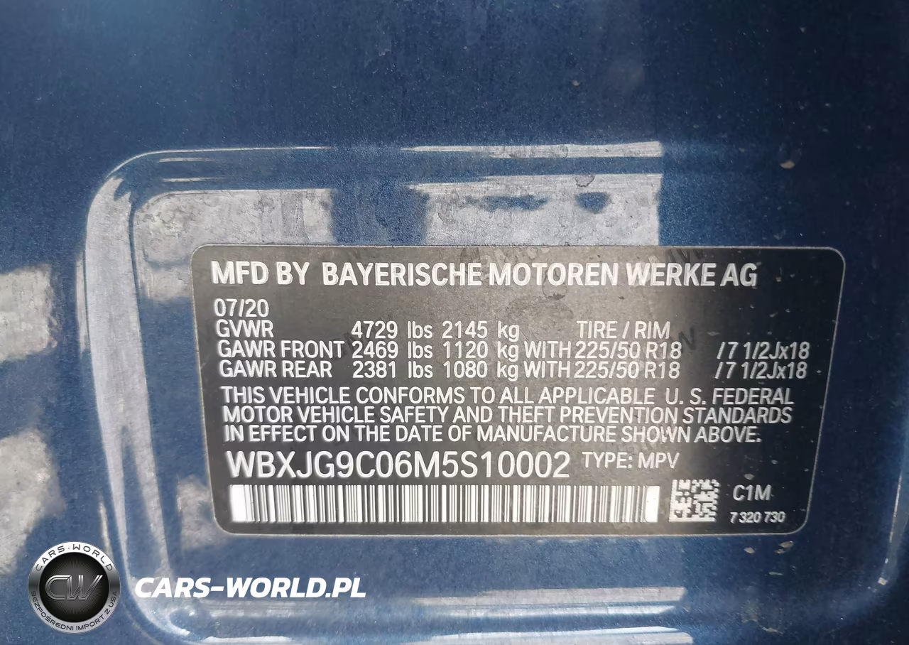 2021 BMW X1 xDrive28I VIN:WBXJG9C06M5S10002 - 9