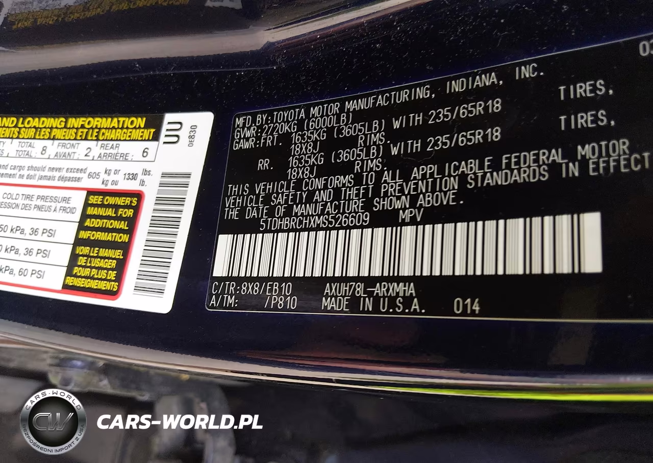 2021 Toyota Highlander Hybrid Xle VIN:5TDHBRCHXMS526609 - 9