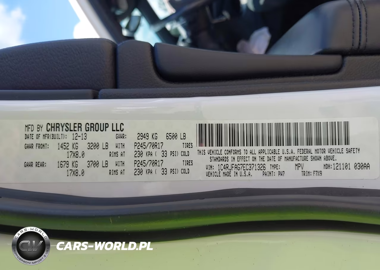 2014 Jeep Grand Cherokee Laredo VIN:1C4RJFAG7EC371326 - 9