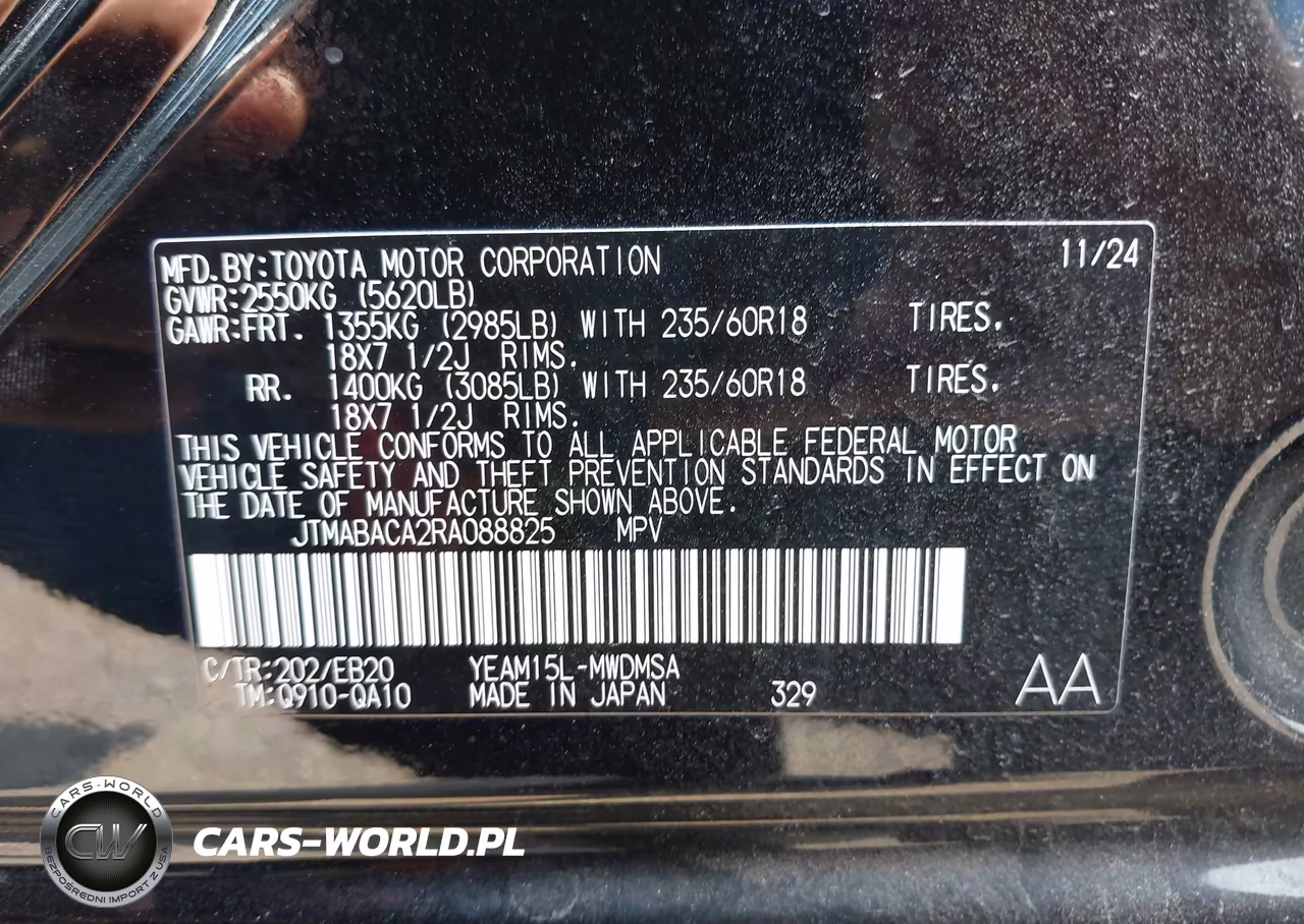 2024 Toyota Bz4X Xle VIN:JTMABACA2RA088825 - 9