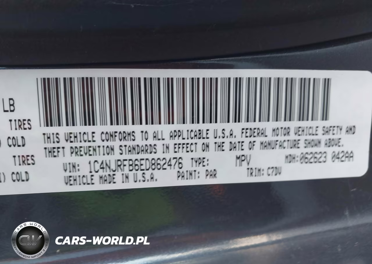2014 Jeep Patriot Latitude VIN:1C4NJRFB6ED862476 - 9