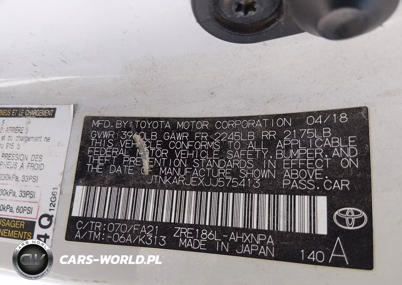 2018 Toyota Corolla Im VIN:JTNKARJEXJJ575413 - 9