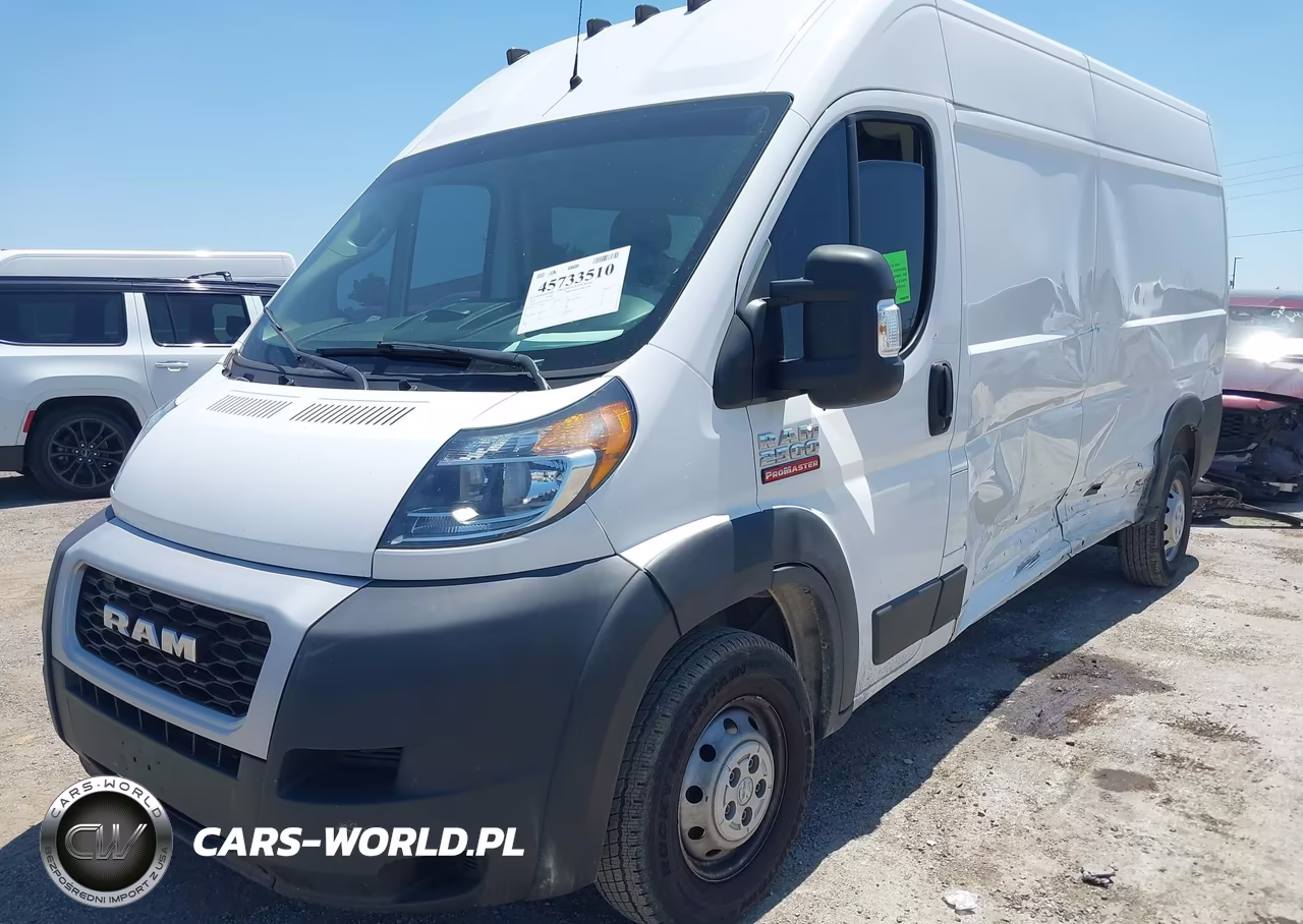 2021 Ram Promaster 2500 High Roof 159 Wb VIN:3C6ERVDG2ME505347 - 2