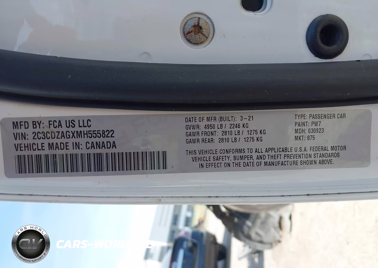 2021 Dodge Challenger Sxt VIN:2C3CDZAGXMH555822 - 9