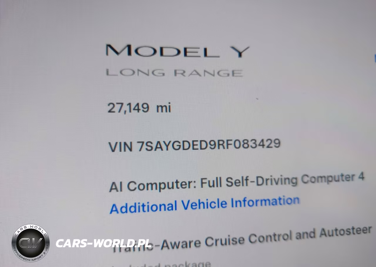 2024 Tesla Model Y Long Range Single Motor Rear-Wheel Drive-Rwd VIN:7SAYGDED9RF083429 - 16