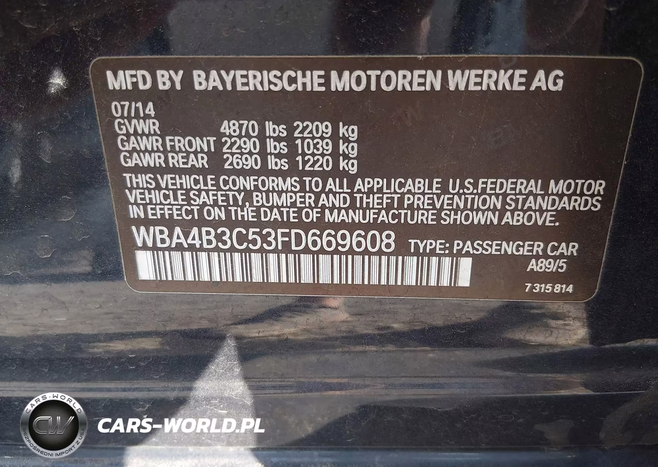 2015 BMW 435I Gran Coupe xDrive VIN:WBA4B3C53FD669608 - 9