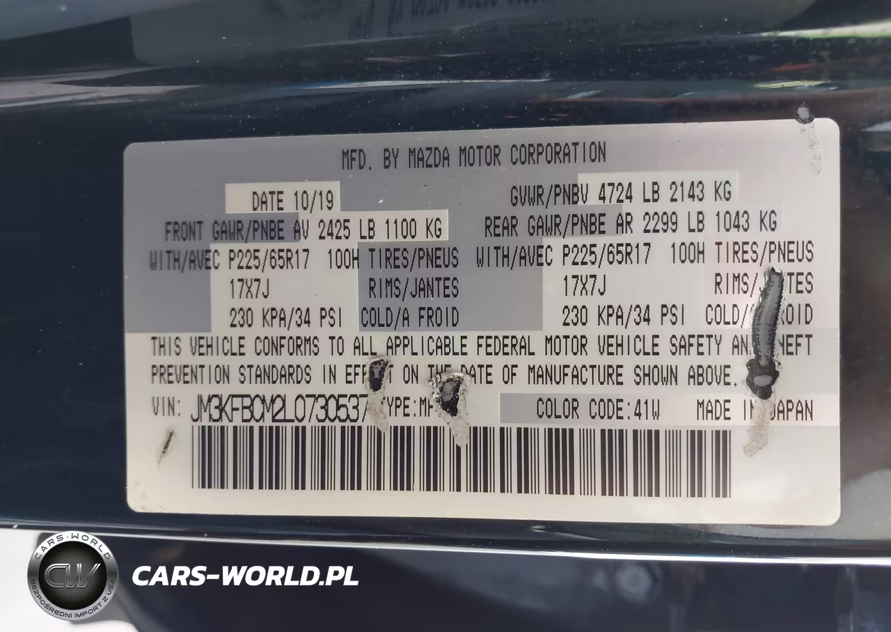 2020 Mazda Cx-5 Touring VIN:JM3KFBCM2L0730537 - 9