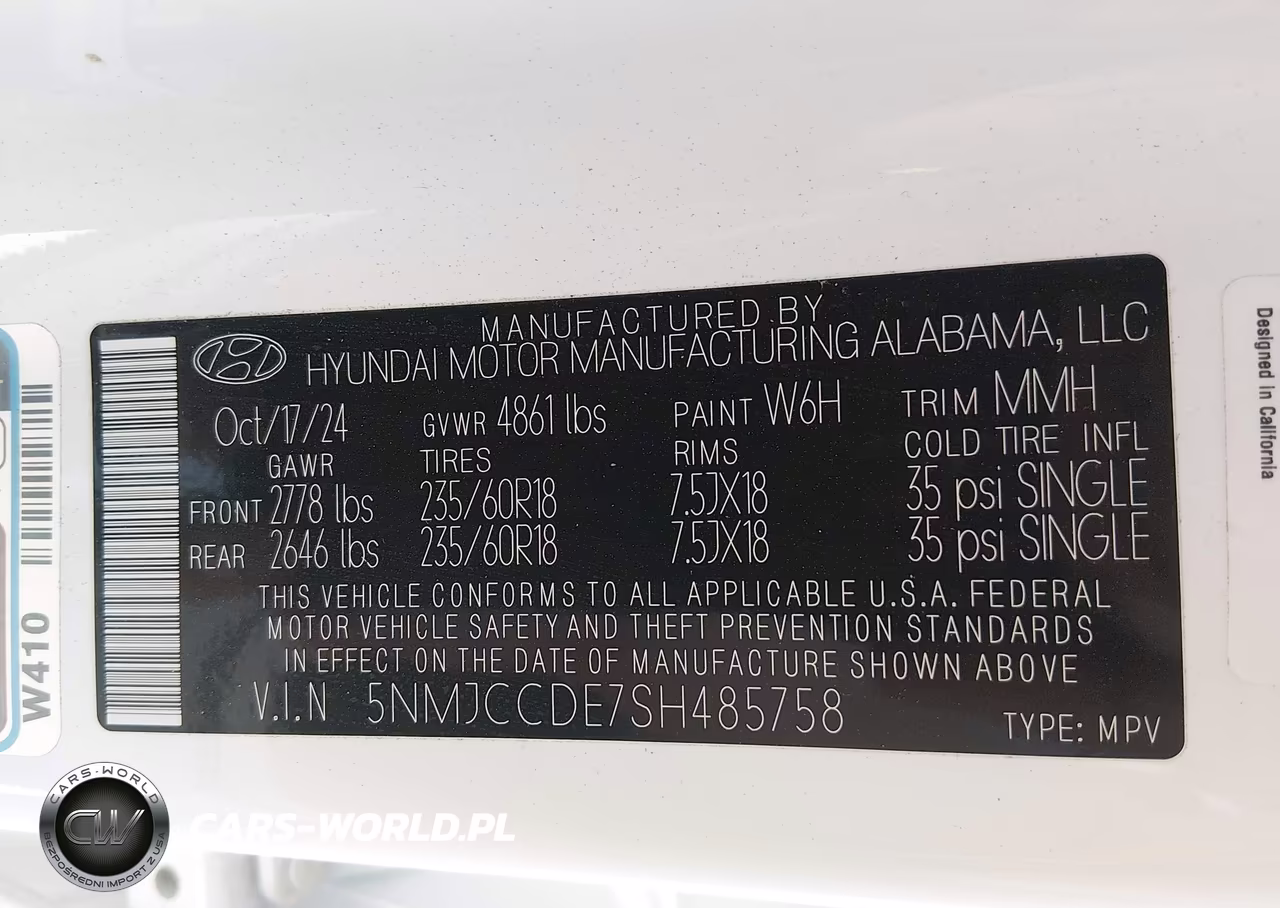 2025 Hyundai Tucson Sel Convenience VIN:5NMJCCDE7SH485758 - 9
