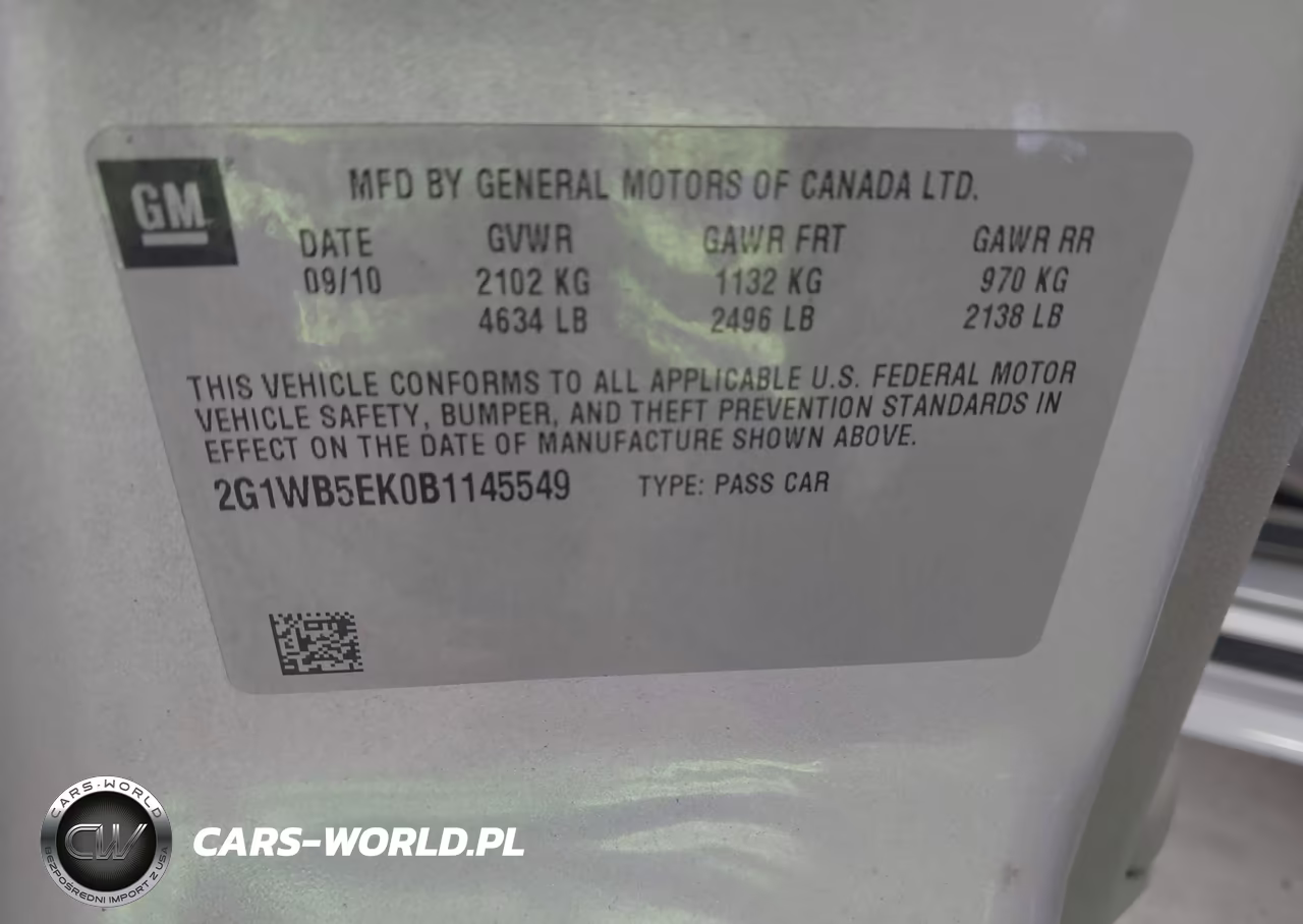 2011 Chevrolet Impala Lt VIN:2G1WB5EK0B1145549 - 9