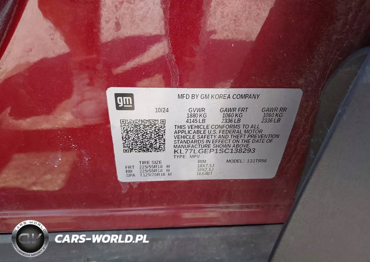 2025 Chevrolet Trax Fwd 1Rs VIN:KL77LGEP1SC138293 - 9