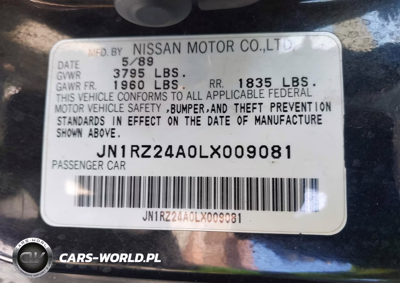 1990 Nissan 300Zx VIN:JN1RZ24A0LX009081 - 9