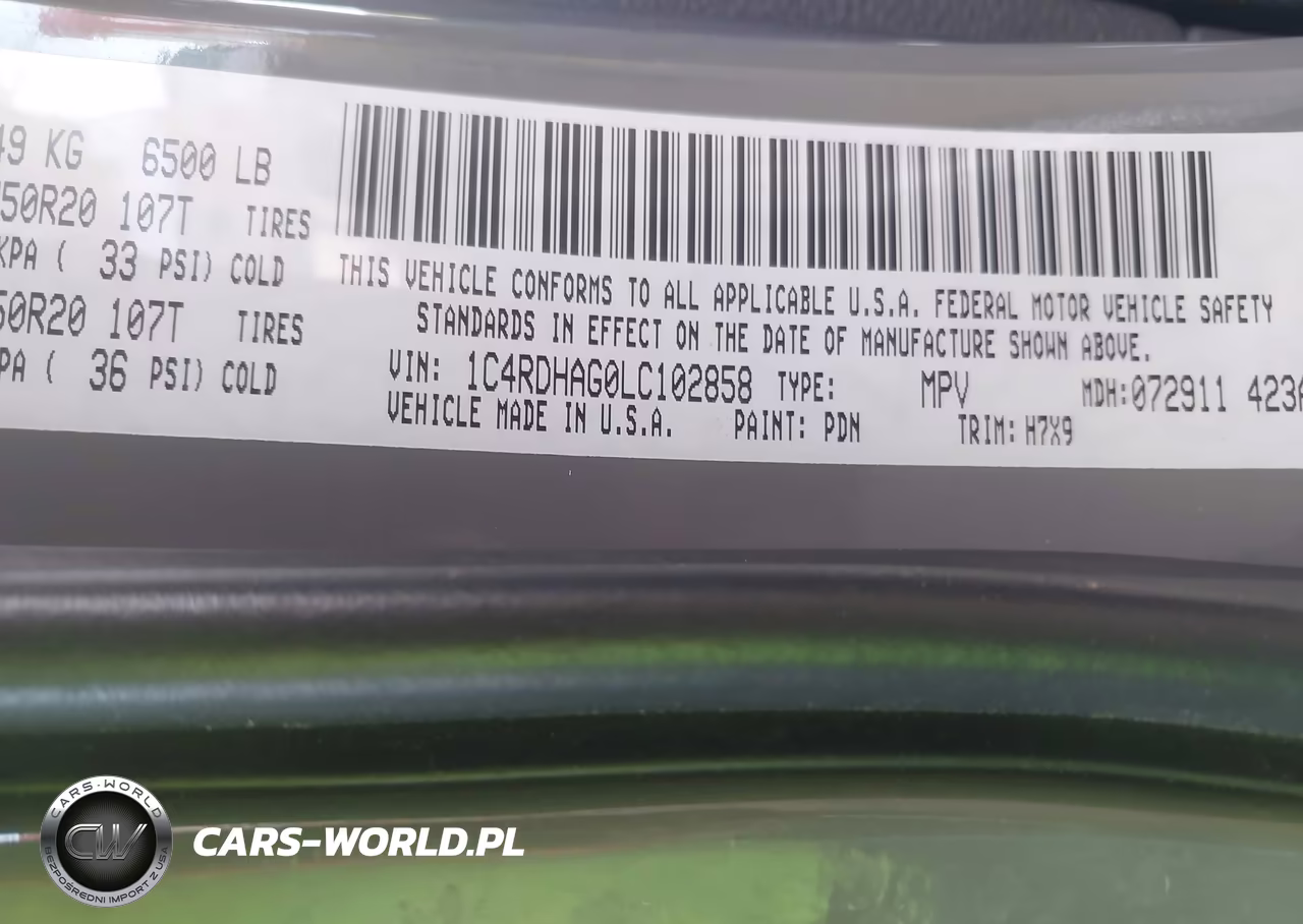 2020 Dodge Durango Sxt Plus Rwd VIN:1C4RDHAG0LC102858 - 9