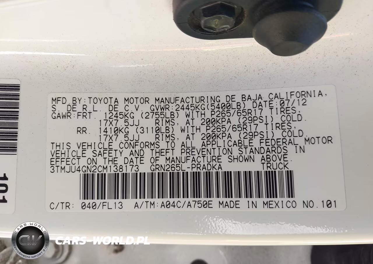 2012 Toyota Tacoma Prerunner V6 VIN:3TMJU4GN2CM138173 - 9