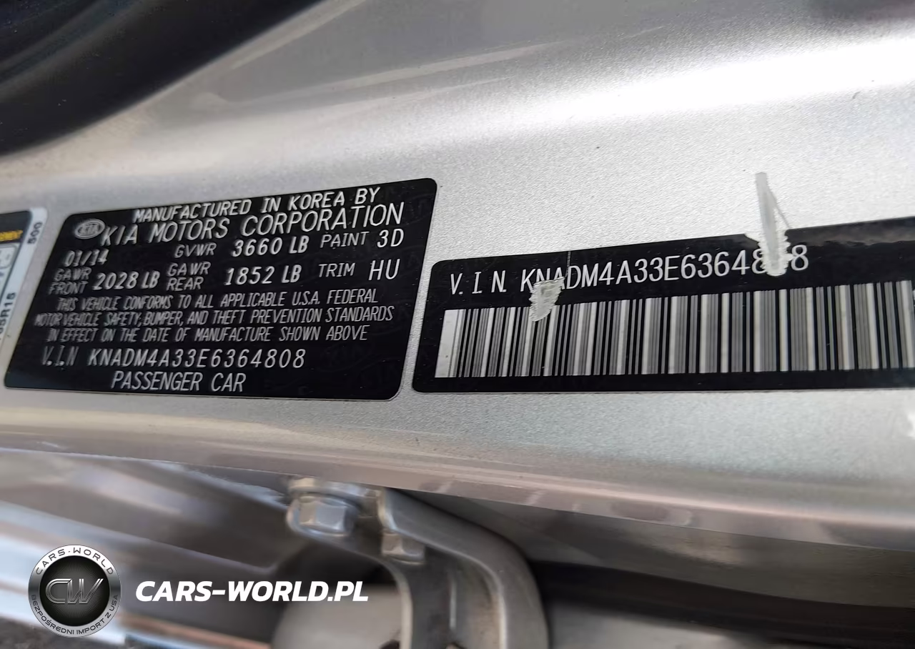 2014 Kia Rio Lx VIN:KNADM4A33E6364808 - 9