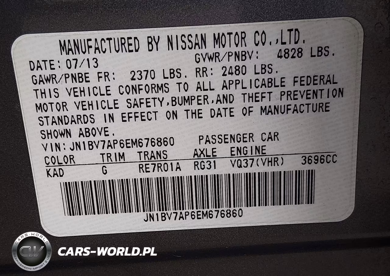 2014 Infiniti Q50 Sport VIN:JN1BV7AP6EM676860 - 9