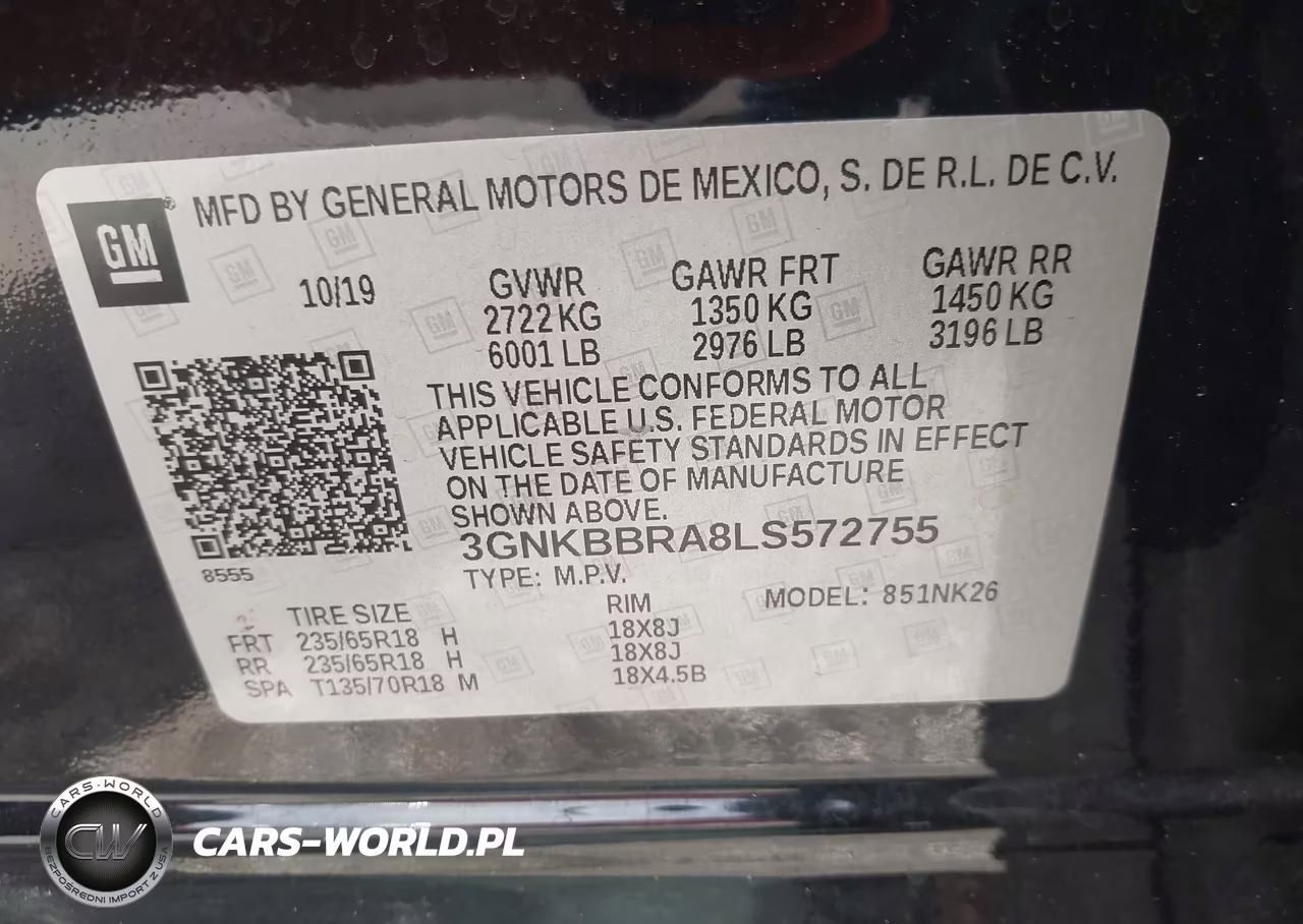 2020 Chevrolet Blazer Fwd 1Lt VIN:3GNKBBRA8LS572755 - 9