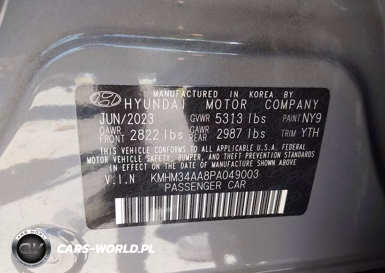 2023 Hyundai Ioniq 6 Sel VIN:KMHM34AA8PA049003 - 9