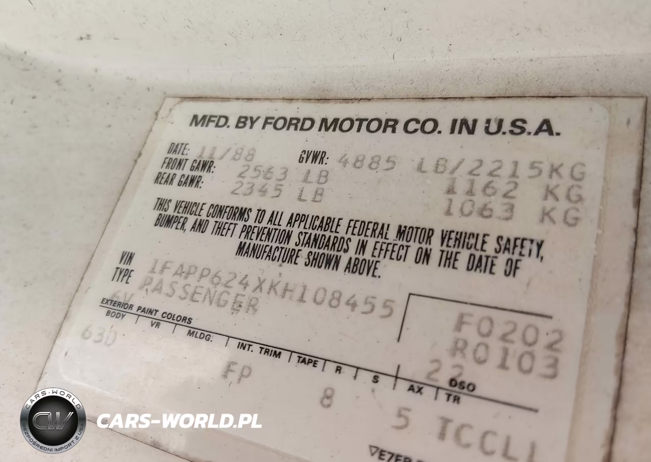 1989 Ford Thunderbird Lx VIN:1FAPP624XKH108455 - 9