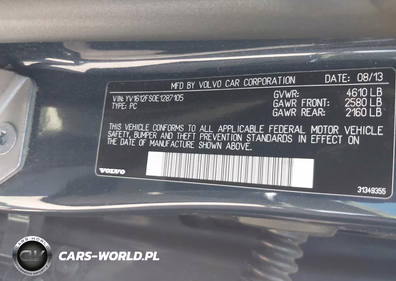 2014 Volvo S60 T5 VIN:YV1612FS0E1287105 - 9