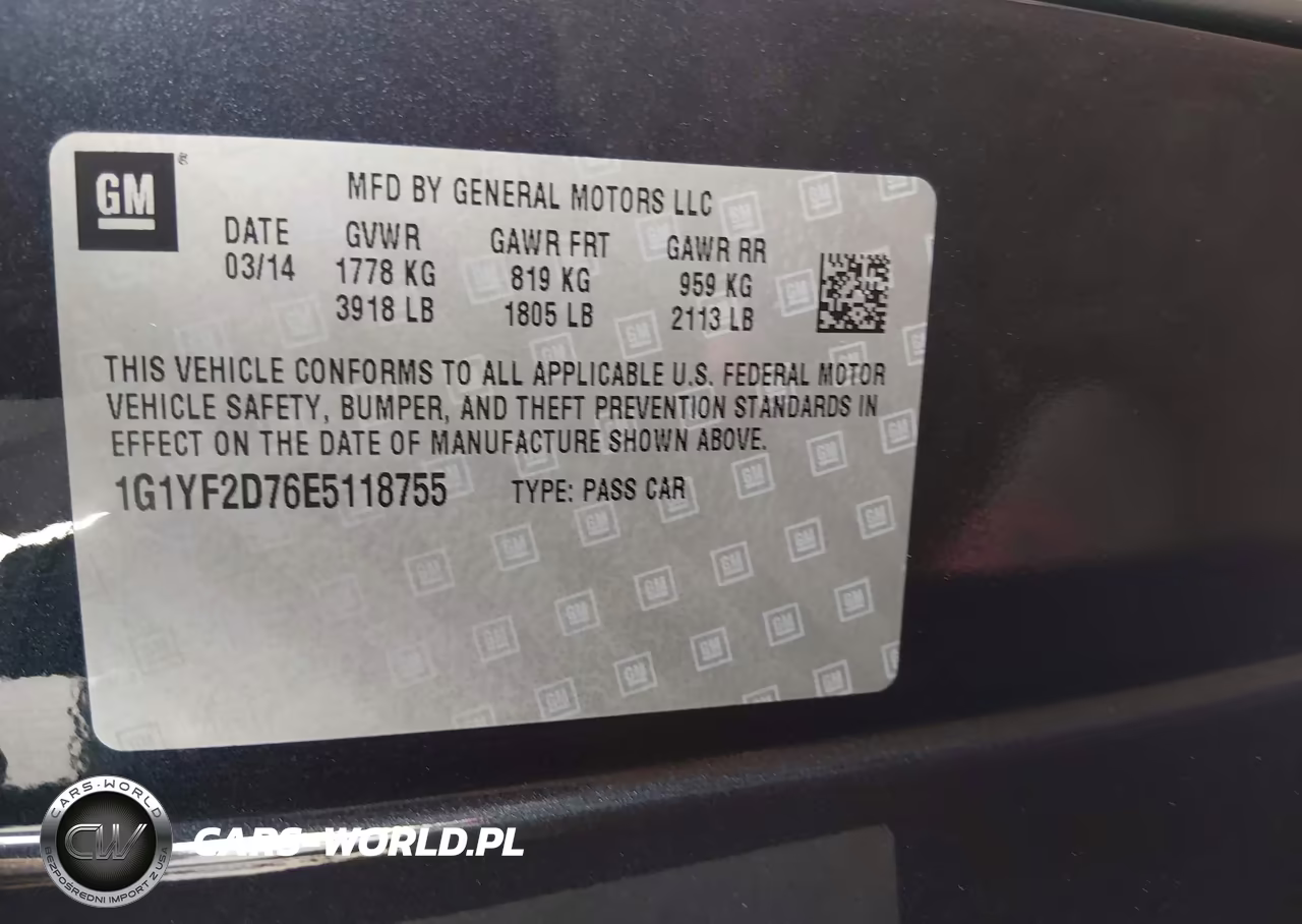 2014 Chevrolet Corvette Stingray VIN:1G1YF2D76E5118755 - 9