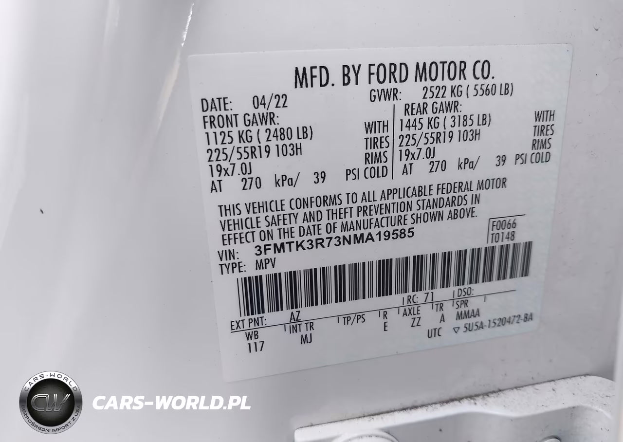 2022 Ford Mustang Mach-E Premium VIN:3FMTK3R73NMA19585 - 9