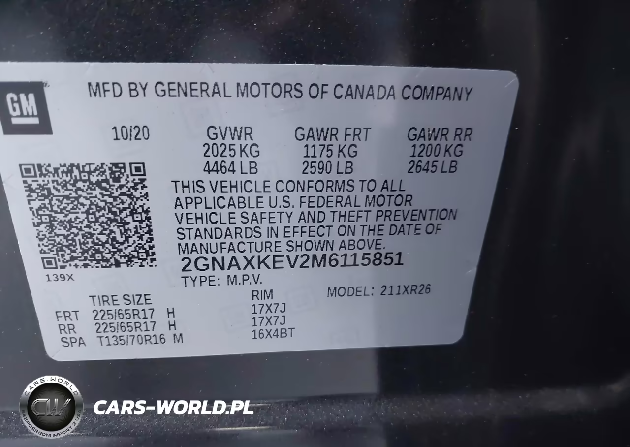 2021 Chevrolet Equinox Fwd Lt VIN:2GNAXKEV2M6115851 - 9