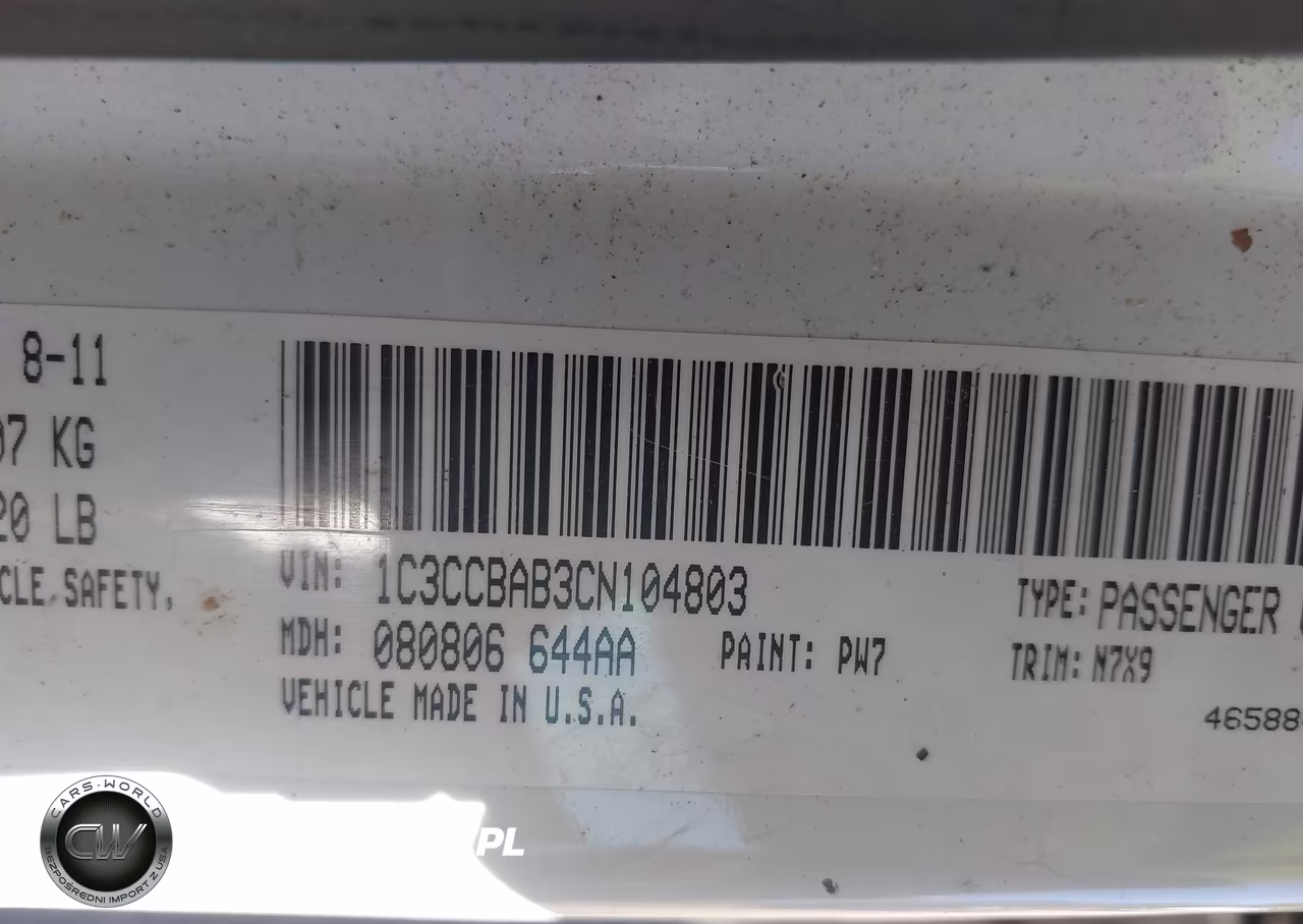 2012 Chrysler 200 Lx VIN:1C3CCBAB3CN104803 - 9