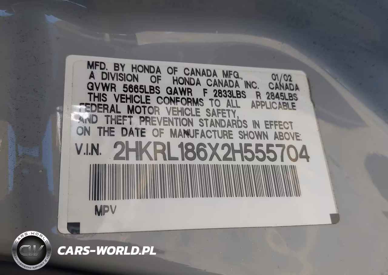2002 Honda Odyssey Ex VIN:2HKRL186X2H555704 - 9