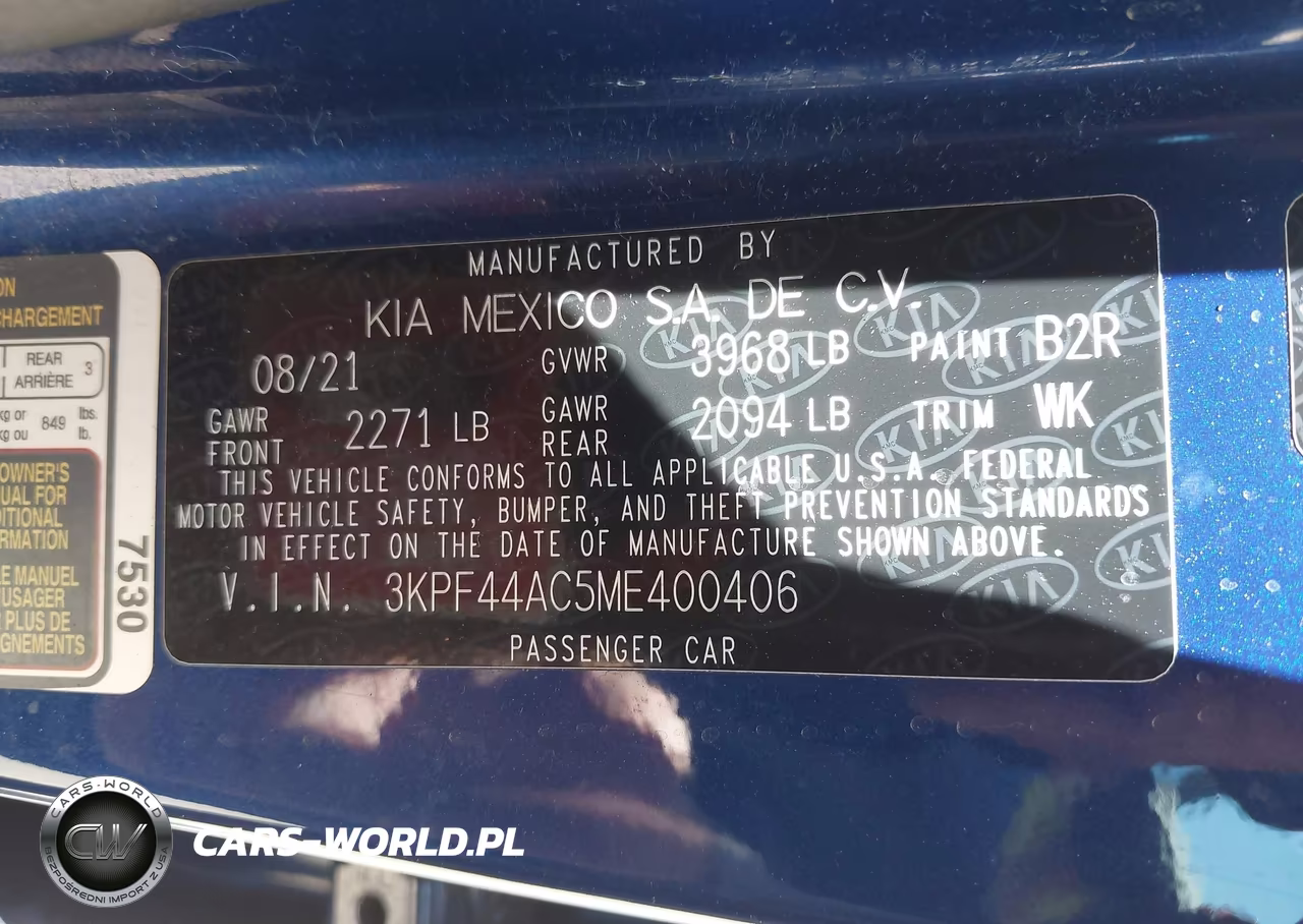 2021 Kia Forte Gt VIN:3KPF44AC5ME400406 - 9