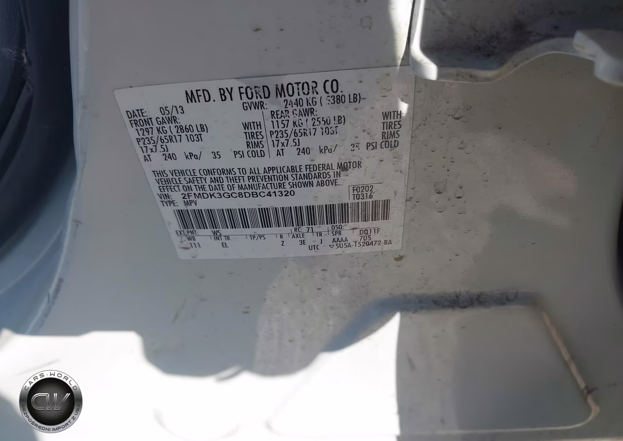 2013 Ford Edge Se VIN:2FMDK3GC8DBC41320 - 9