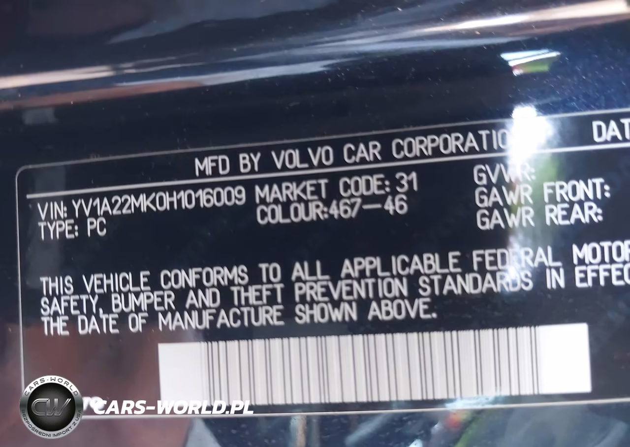 2017 Volvo S90 T6 Momentum VIN:YV1A22MK0H1016009 - 9