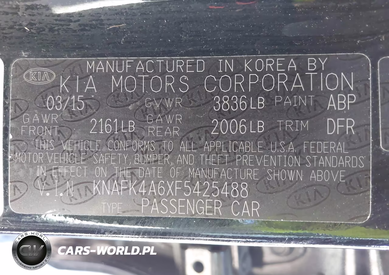2015 Kia Forte Lx VIN:KNAFK4A6XF5425488 - 9