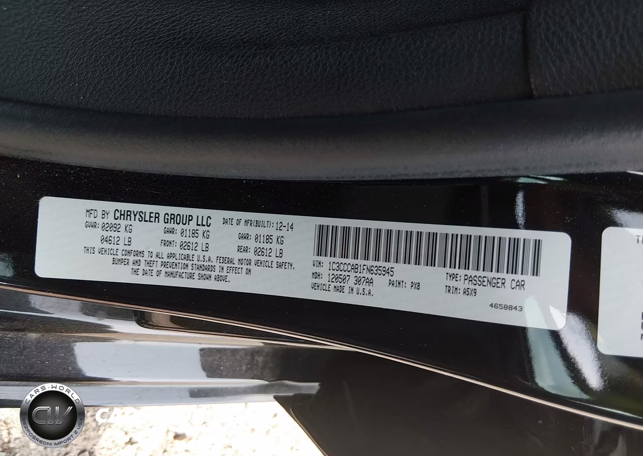 2015 Chrysler 200 Limited VIN:1C3CCCAB1FN635945 - 9