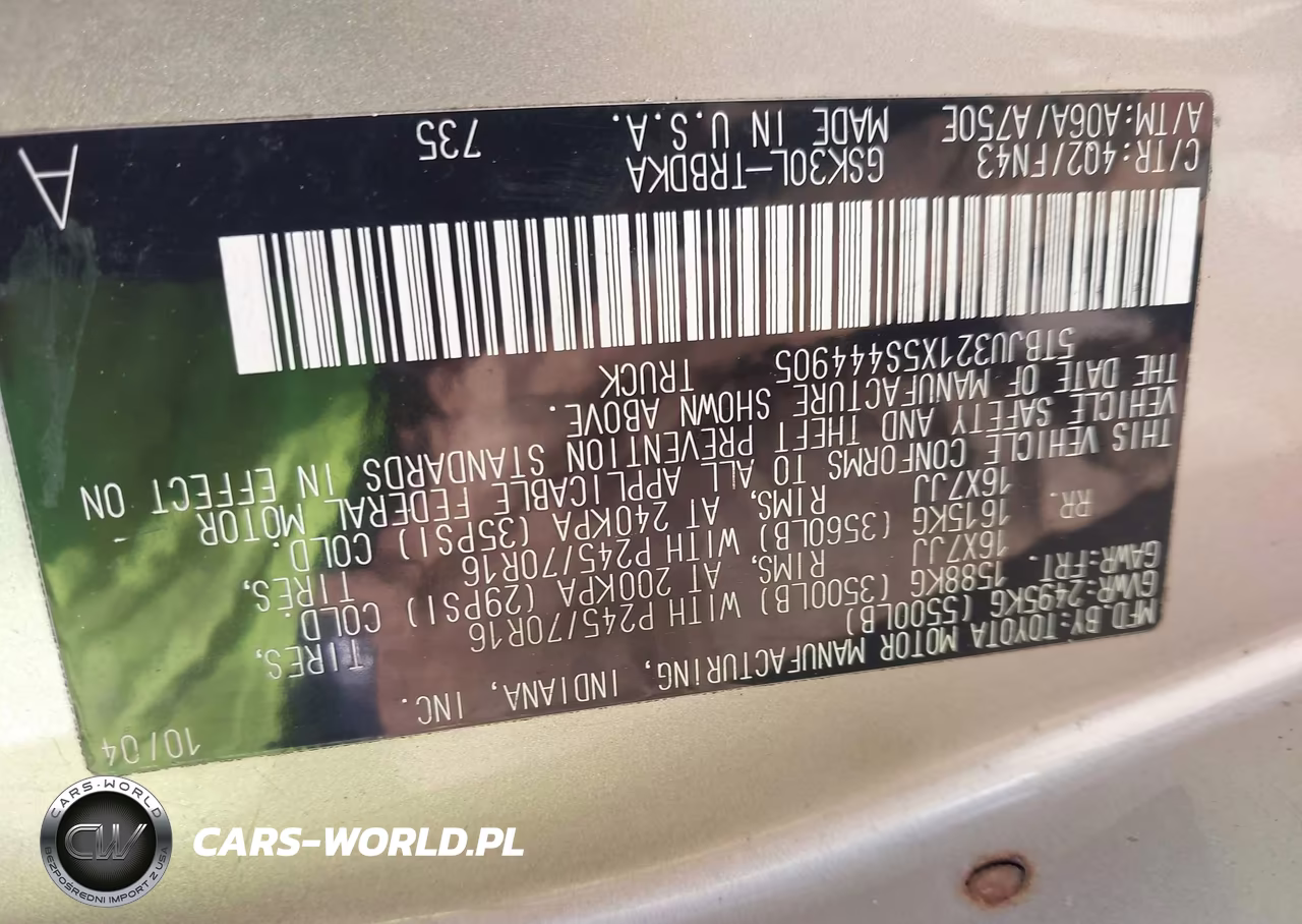2005 Toyota Tundra VIN:5TBJU321X5S444905 - 9