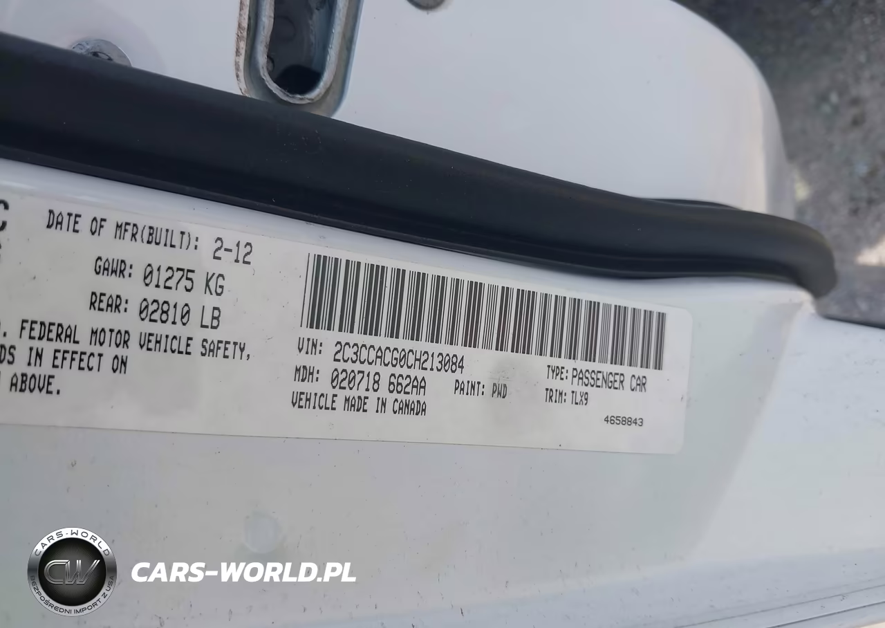 2012 Chrysler 300 Limited VIN:2C3CCACG0CH213084 - 9